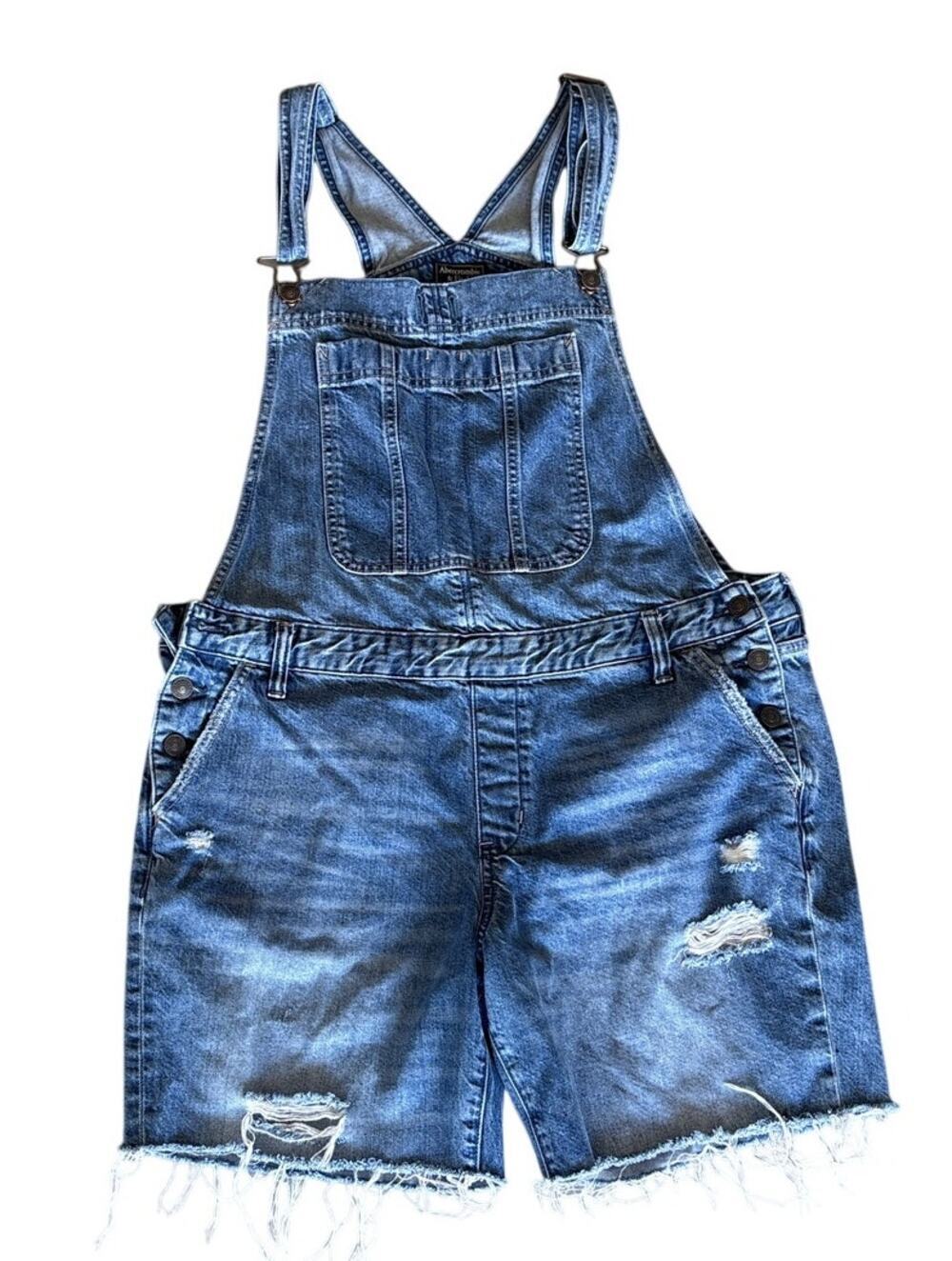 Y2K Abercrombie & Fitch Denim Shortalls Women’s Large